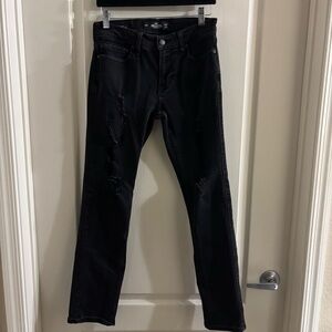 Hollister Women's Black Straight Leg Jeans